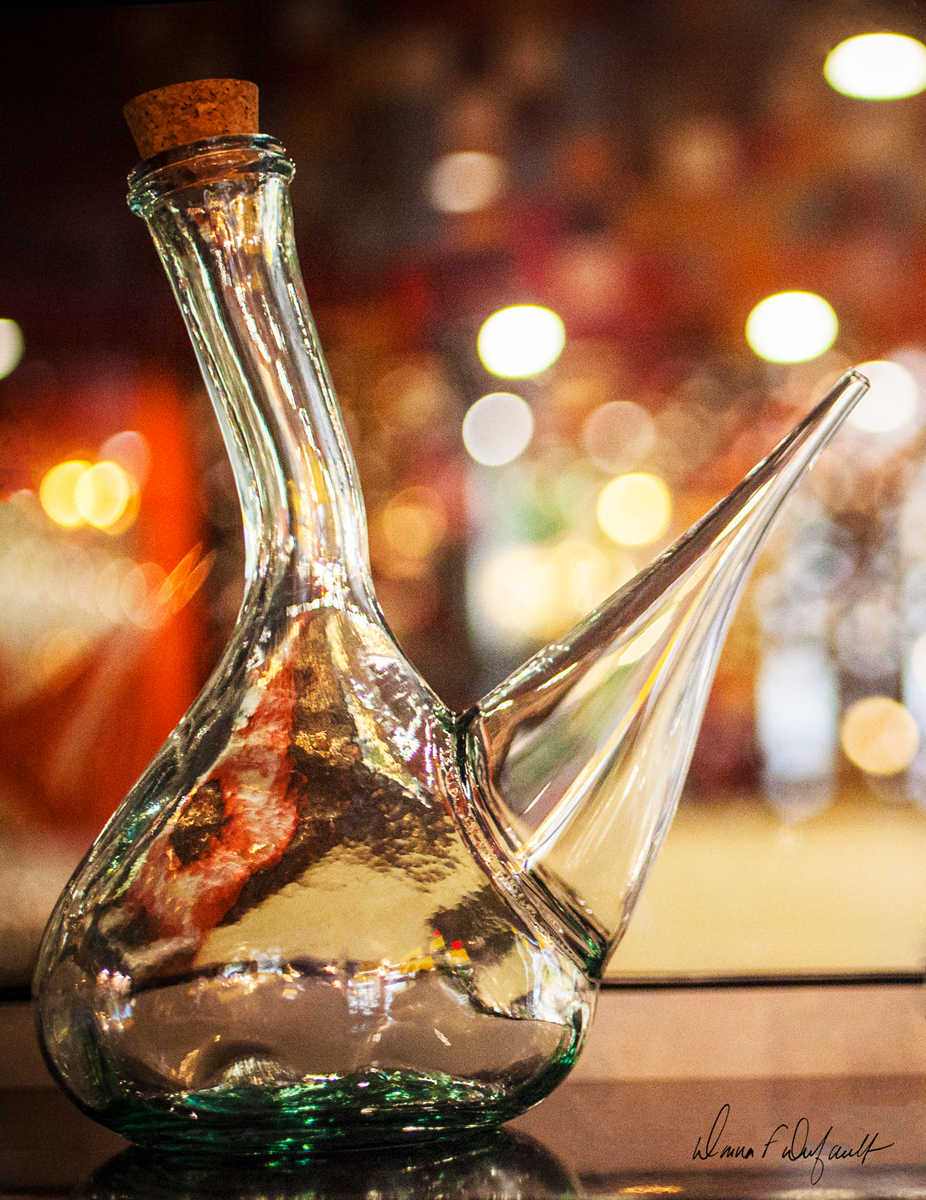 Spanish Porron Wine Pitcher Donna Dufault